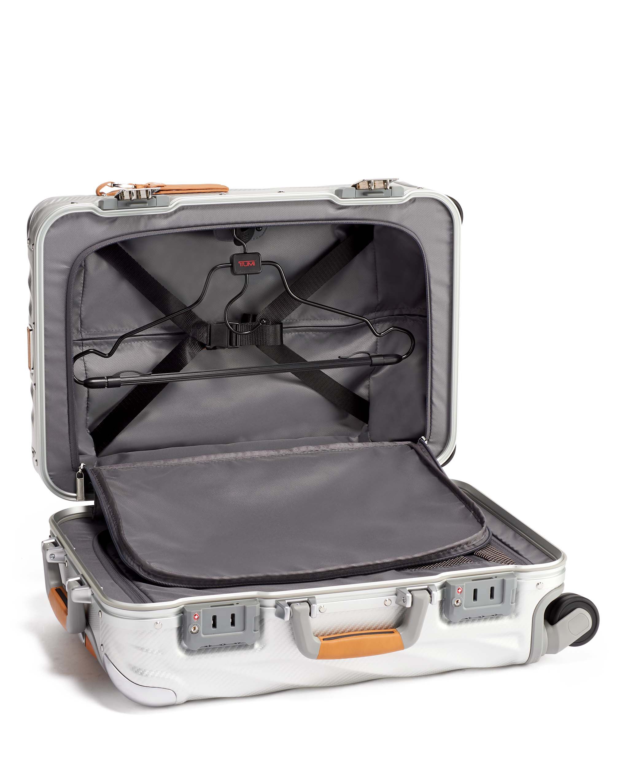 Tumi silver suitcase cheap
