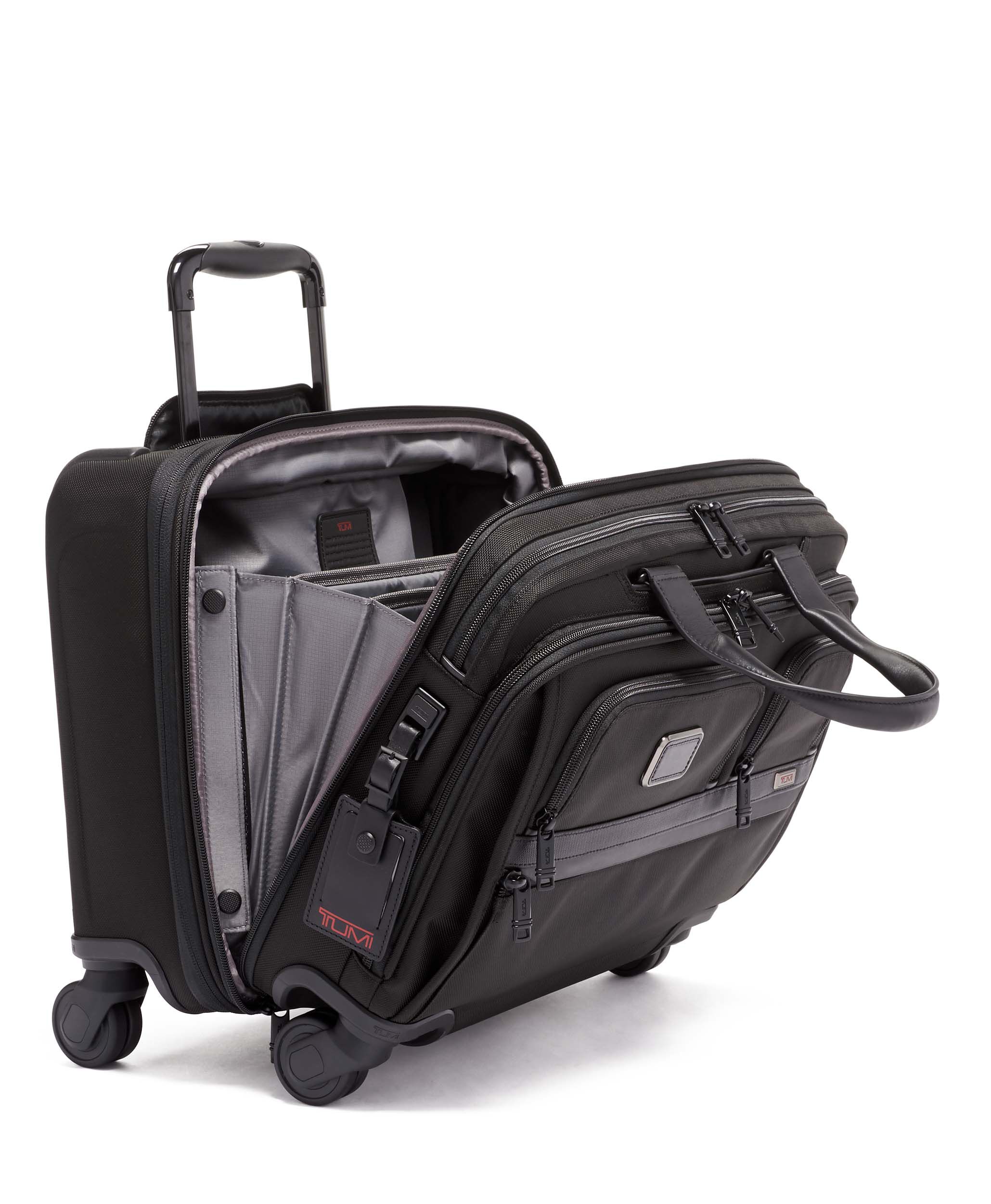Alpha 3 Deluxe Compact Wheeled Brief 39,5 cm Black | TUMI Poland
