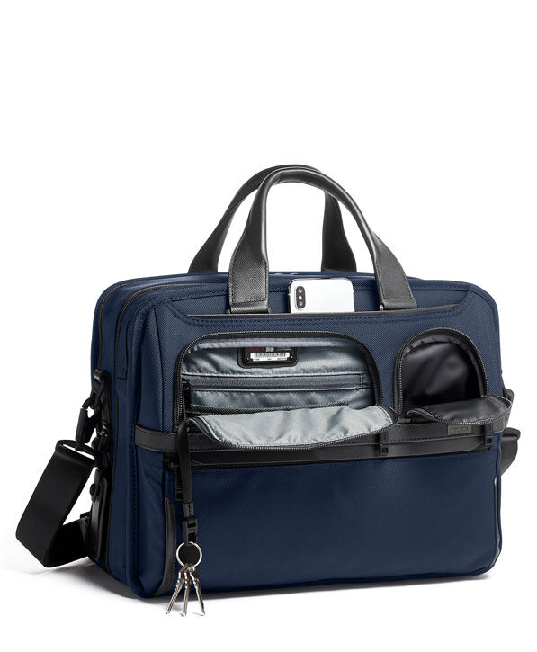 TUMI✯TECH Alpha 3 Teczka laptopowa Blue | TUMI Polska