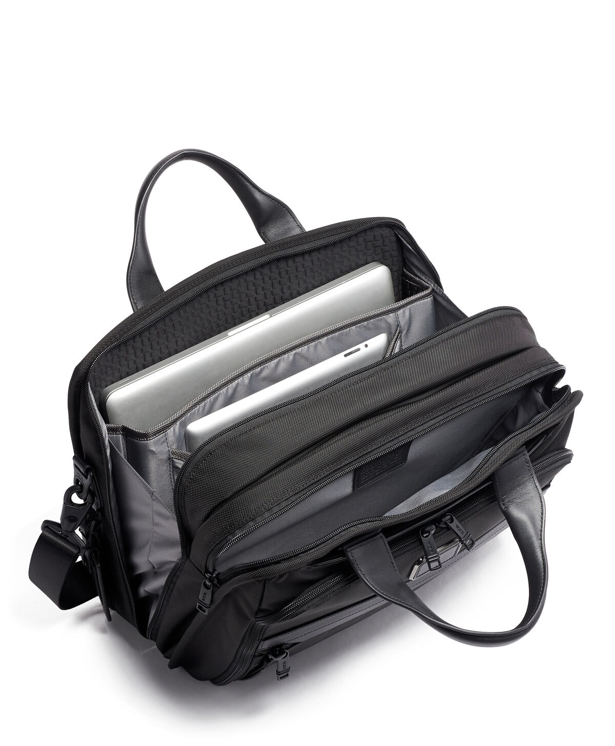 TUMI Alpha 2 ORGANIZER BRIEF  Black
