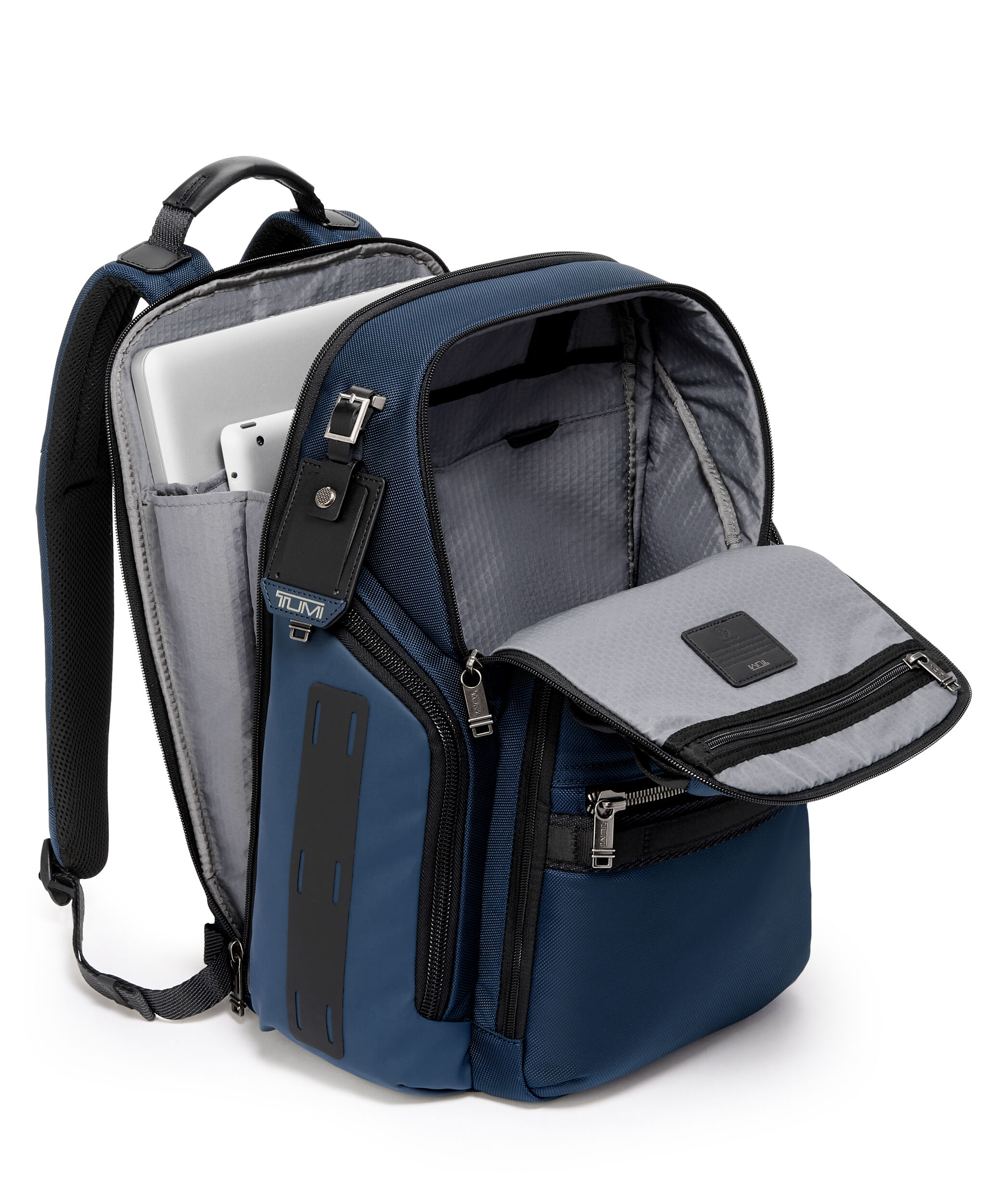 TUMI Alpha Bravo Dover Business Backpack in Navy Nylon [EX