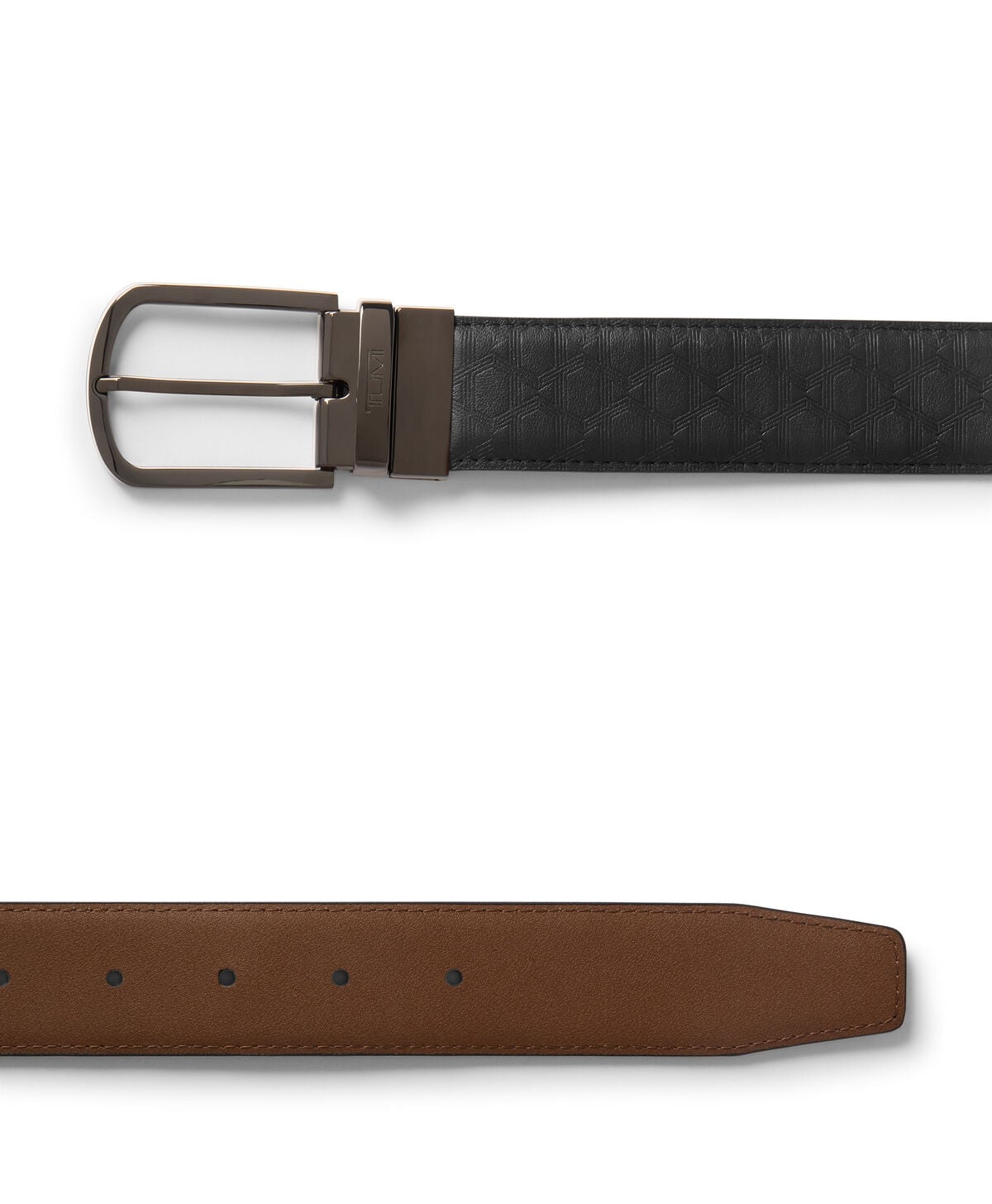 Belts T-Embossed Reversible Leather Belt 35mm