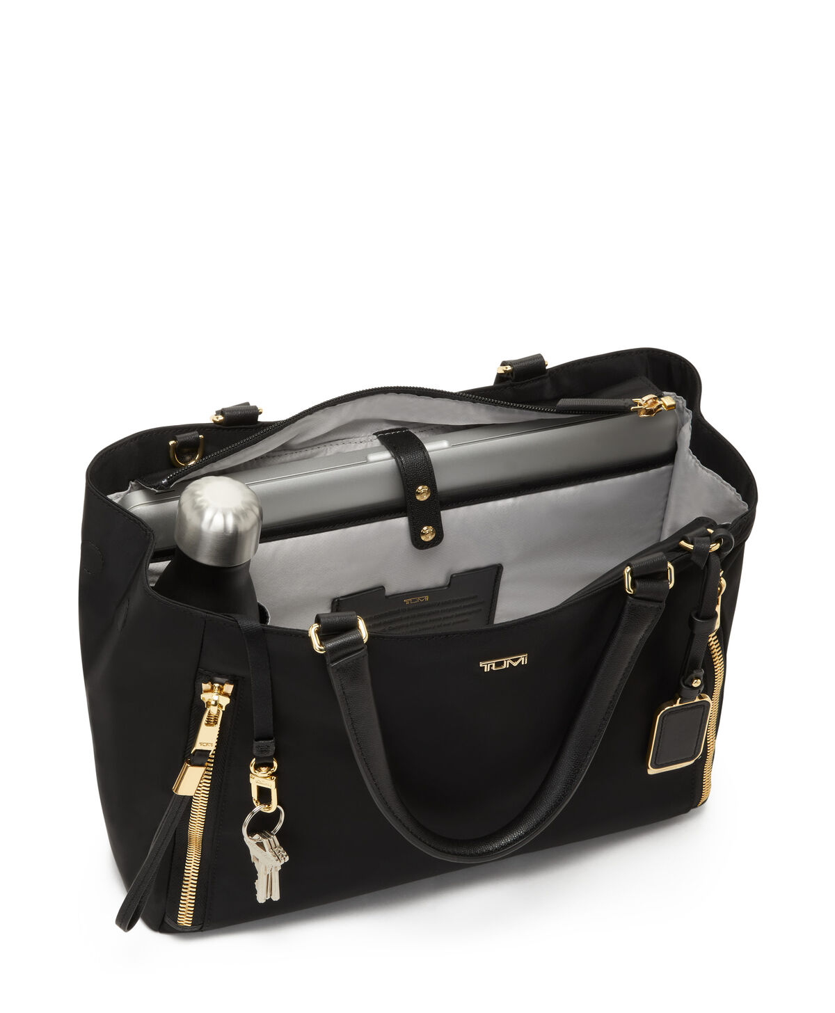 TUMI Voyageur VALETTA MEDIUM TOTE  Black/Gold TUMI Voyageur VALETTA MEDIUM TOTE  Black/Gold
