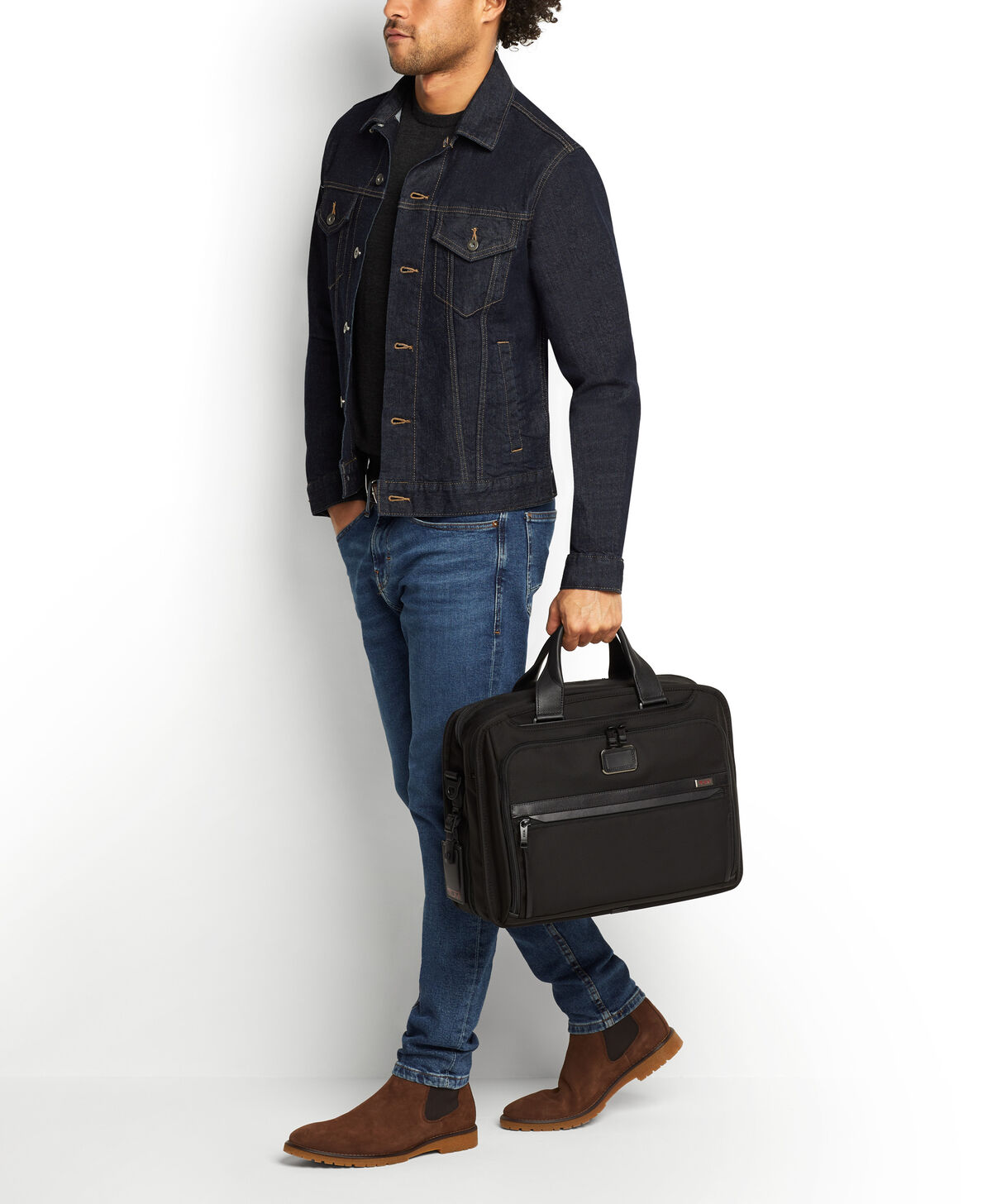 TUMI Alpha 2 ORGANIZER BRIEF  Black