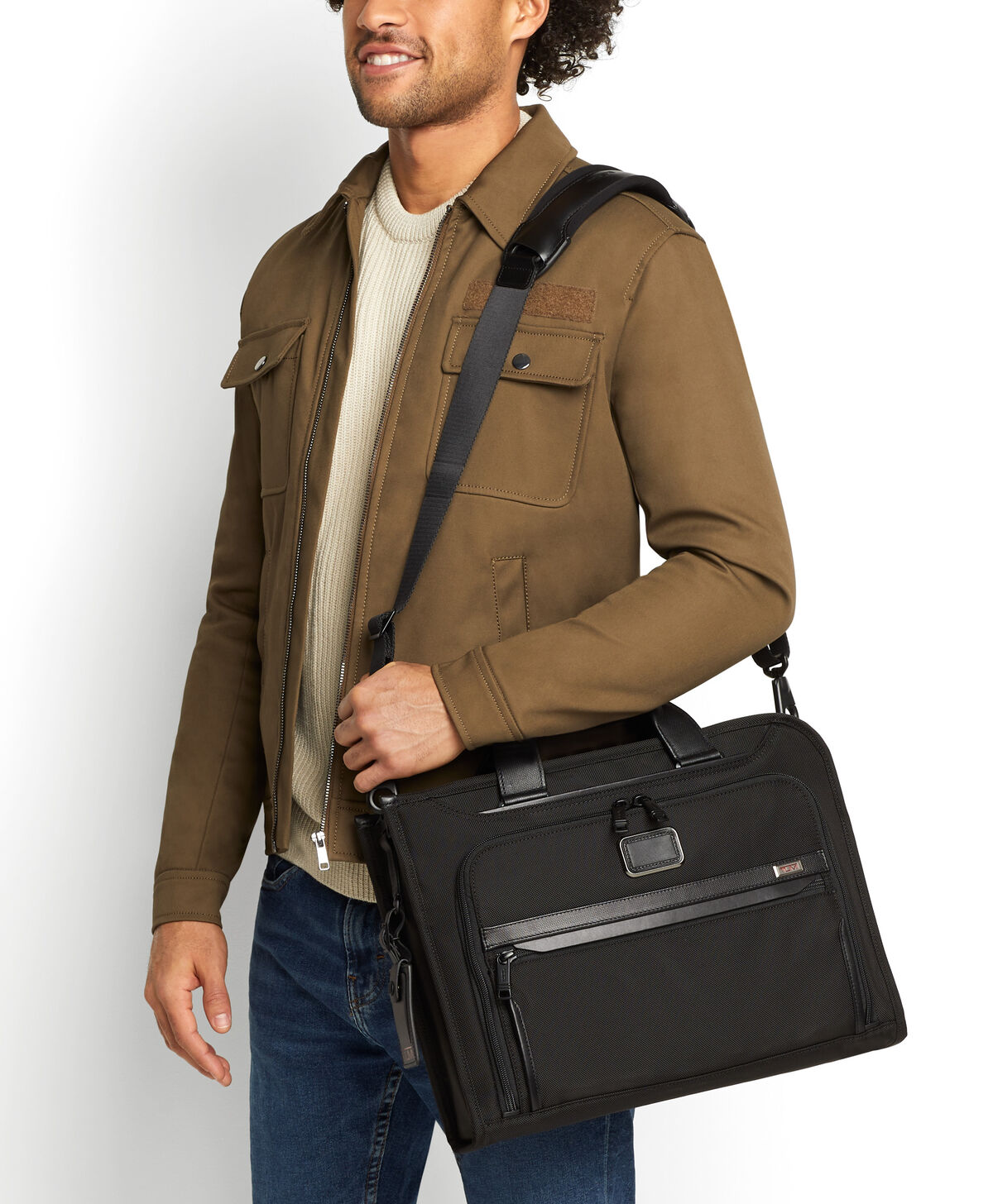 TUMI Alpha 2 SLIM DELUXE PORTFOLIO  Black
