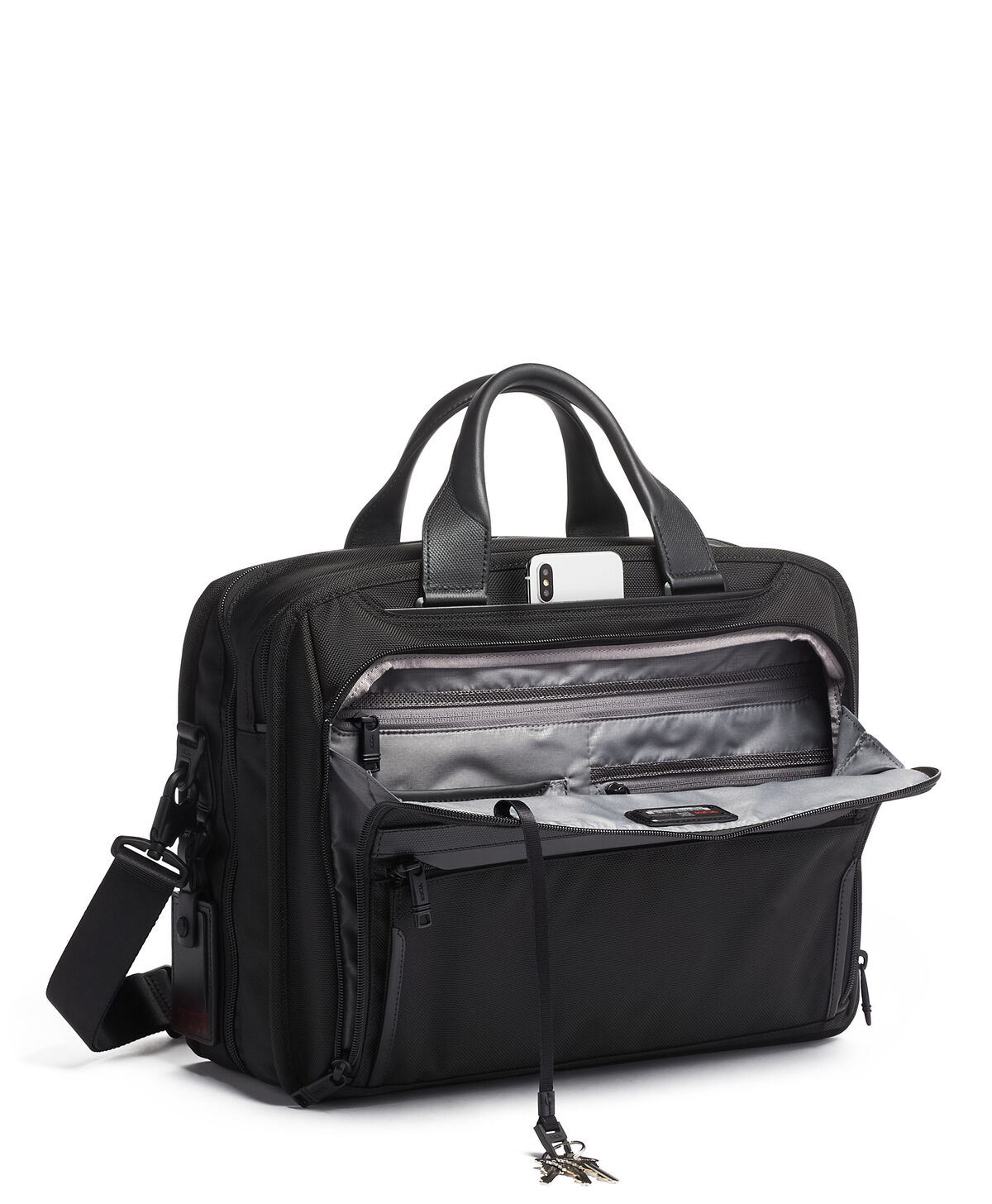 TUMI Alpha 2 ORGANIZER BRIEF  Black