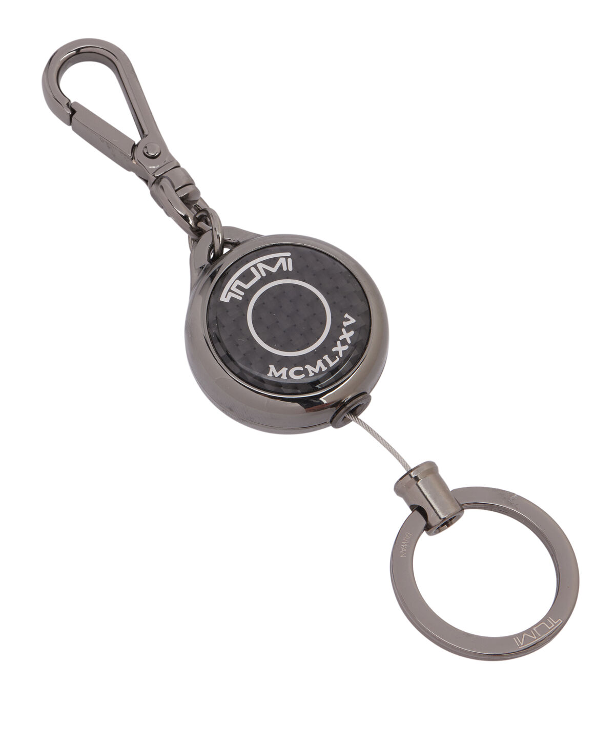 TUMI Key Fobs RETRACTABLE KEY FOB  Carbon