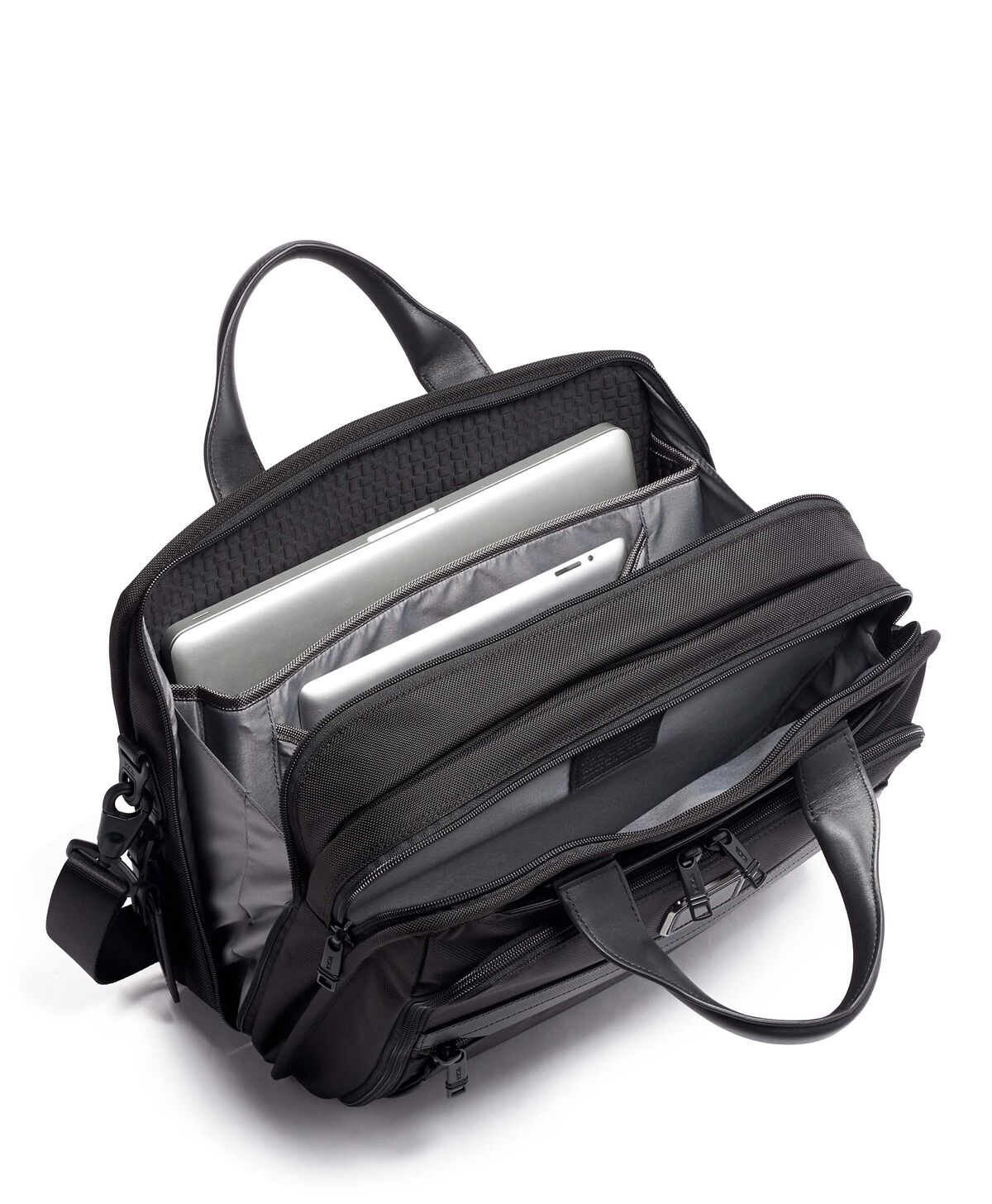 TUMI Alpha 2 ORGANIZER BRIEF  Black